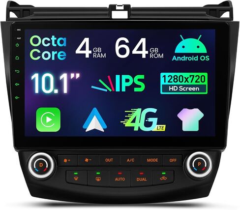 Xtrons Android 14 Car Stereo for Honda Accord 7th 2003 2004 2005 2006 ، in Kuwait