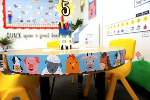 CTP Star Bright Colorful Stars on Black EZ Border, Bulletin Board Border Top Classroom Decorating Accents (Creative Teaching Press 10982) in Saudi Arabia