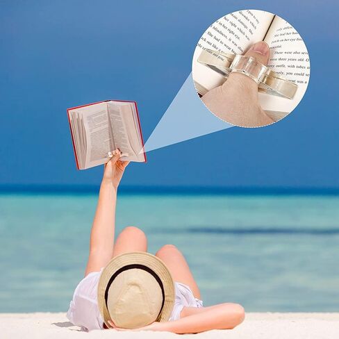 حامل صفحة كتاب الإبهام للقراءة، حامل فتاحة كتاب الإصبع للقراءة بيد واحدة، إكسسوارات قراءة صغيرة شفافة على شكل قلب، هدايا صغيرة لمحبي الكتب القراء in Kuwait