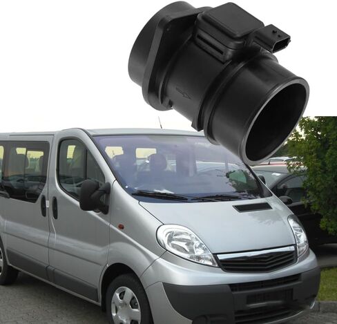 Air Flow Meter Assembly, Compatible with Dacia Sandero I SD 2010-2025 Replaces 93863896, 5WK97020, 5WK97020Z, 8200651315, 8200655623, H8200655623, 4 Pins 1PC Black in Saudi Arabia