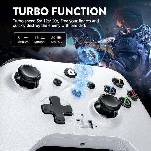 LED Wireless Controller for PS4, RGB Lighting Gamepad for Playstation 4/PS4 Slim/PS4 Pro with Turbo/6-Axis Motion Sensor/1200mAh Battery/3.5mm Audio Jack - Black in Kuwait