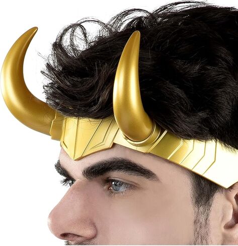 MARVEL Loki Adult Headpiece - Plastic Horns with Elastic Strap in Saudi Arabia