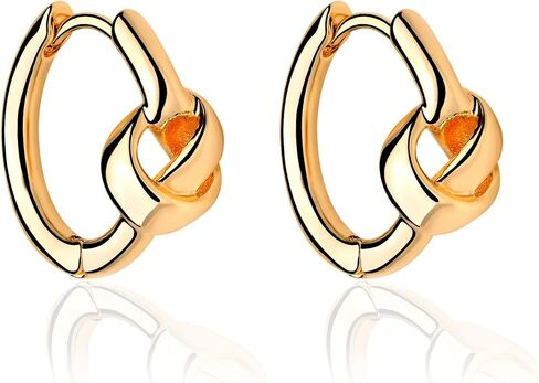 FETTERO 14K Gold Plated Earrings for Women Gold Huggie Hoops Lightweight Small Dainty Hoop Earrings Simple Trendy Hypoallergenic Hoops Jewelry Gift | Cubic Zirconia Huggie Earrings in Saudi Arabia