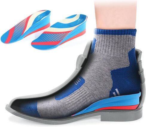 Height Increase Insole - 4 Inch Boost with Cushioned Dual Layer Comfort for Men & Women - Feel Taller, Walk Confidently L (Men 8-10/Women 10.5-12.5) in Saudi Arabia