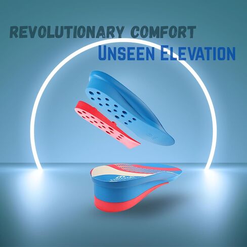 Height Increase Insole - 4 Inch Boost with Cushioned Dual Layer Comfort for Men & Women - Feel Taller, Walk Confidently L (Men 8-10/Women 10.5-12.5) in Saudi Arabia