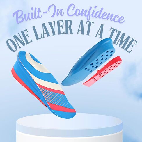 Height Increase Insole - 4 Inch Boost with Cushioned Dual Layer Comfort for Men & Women - Feel Taller, Walk Confidently L (Men 8-10/Women 10.5-12.5) in Saudi Arabia