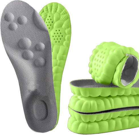 2 أزواج من النعال السحابية 4D للرجال نساء ، 4D سحابة التكنولوجيا الناعمة Super Soft ، 4D النعال السحرية المرنة القوس القوس الممتصة الصدمة (الأسود ، الولايات المتحدة الرجال: 10.5-11/النساء: 11.5-12) in Kuwait