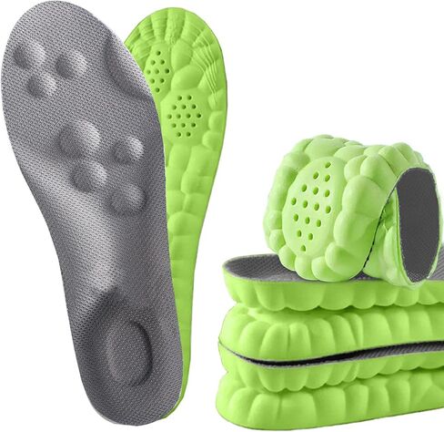 2 أزواج من النعال السحابية 4D للرجال نساء ، 4D سحابة التكنولوجيا الناعمة Super Soft ، 4D النعال السحرية المرنة القوس القوس الممتصة الصدمة (الأسود ، الولايات المتحدة الرجال: 10.5-11/النساء: 11.5-12) in Kuwait