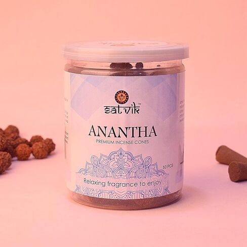 Satvik 50 PCS LOBAN LOBAN NATIRE HANDEMANDE CONENT مع عطر استرخاء عطري المخروط مخروط Dhoop Agarbatti/Aggabatti Ecense Stick DHOP لـ Puja Pooja Mandir Puja in Kuwait