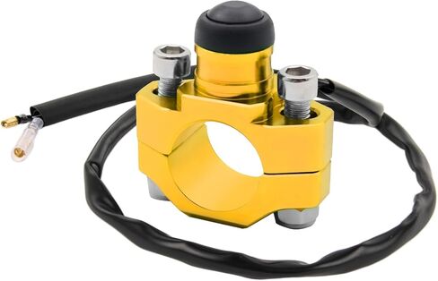 CNC Motorcycle Kill Switch-Handlebar Start On Off Switch Button Universal متوافق مع الدراجات النارية ، الدراجة الأوساخ ، ATV ، الدراجات البخارية ، Quard ETC ، Red Black in Kuwait
