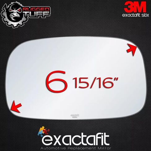 exactafit 8122L Driver Side Mirror Glass Replacement Repair Compatible With 1997 1998 1999 2000 2001 Lexus ES300 in Saudi Arabia