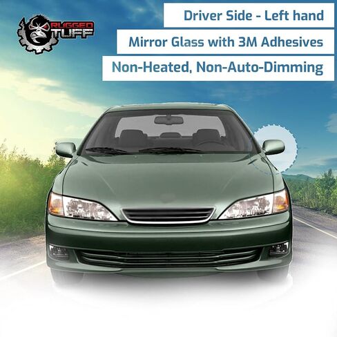 exactafit 8122L Driver Side Mirror Glass Replacement Repair Compatible With 1997 1998 1999 2000 2001 Lexus ES300 in Saudi Arabia