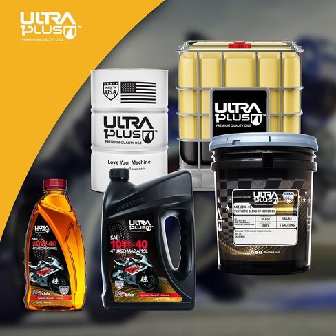 Ultra 1Plus SAE 10W-40 4T دراجة نارية مزيج زيت API SL JASO MA2-6 QUARTS in Saudi Arabia
