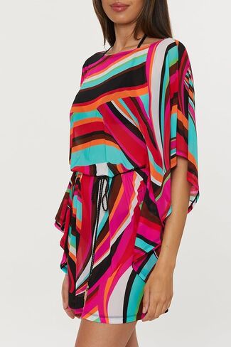 Trina Turk womens Swoop Belted Caftan, Casual, Beach Cover Ups for Women in Saudi Arabia