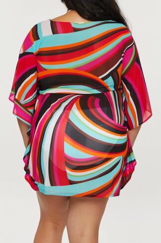 Trina Turk womens Swoop Belted Caftan, Casual, Beach Cover Ups for Women in Saudi Arabia