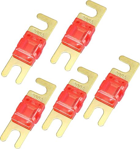 5pcs 200A AFS Mini ANL Fuses Replacement for Car Truck Motorcycle Boat Audio CDs Replacement Car Parts in Saudi Arabia