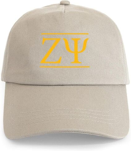 CafePress Zeta Psi Yellow Letters Adjustable Baseball Cap in Saudi Arabia