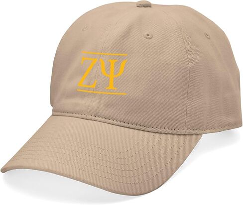 CafePress Zeta Psi Yellow Letters Adjustable Baseball Cap in Saudi Arabia