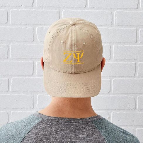 CafePress Zeta Psi Yellow Letters Adjustable Baseball Cap in Saudi Arabia
