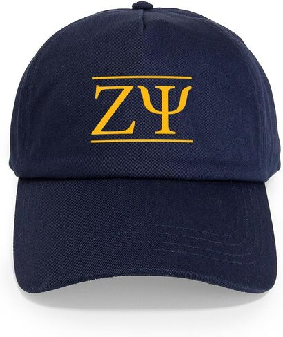 CafePress Zeta Psi Yellow Letters Adjustable Baseball Cap in Saudi Arabia