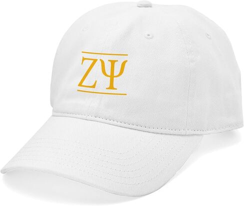 CafePress Zeta Psi Yellow Letters Adjustable Baseball Cap in Saudi Arabia