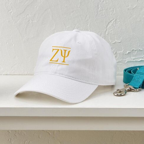 CafePress Zeta Psi Yellow Letters Adjustable Baseball Cap in Saudi Arabia