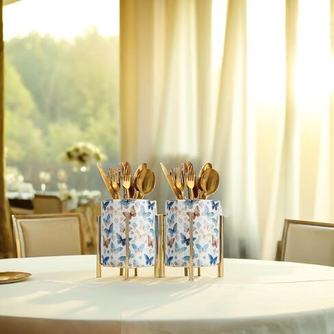 Sturdy Pen Holder Simple and elegant for Desk Matte Pencil Holder Ceramic Cute Desktop Organizer Brush Holder Cup (Black and Gold Plated) in Saudi Arabia