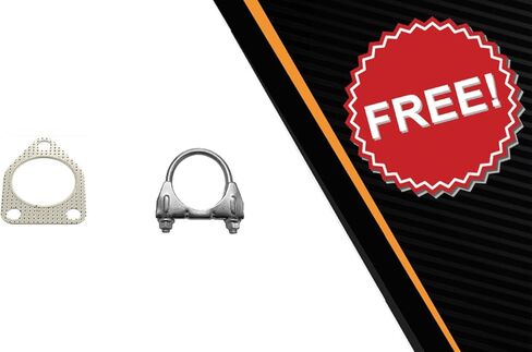 Northeastern Exhaust | Stainless Steel - Direct Fit Exhaust Resonator Pipe Compatible for Mitsubishi Outlander Sport 2016-2021 2.0L FWD - Includes Clamp in Saudi Arabia