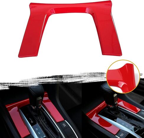 غطاء إطار لوحة التحول التقنية Xotic Trans Trim Trim Trim Carbon Fiber ، متوافق مع Honda Civic 10th Gen 2016 2017 2018 2019 2020 2021 (ناقل حركة أوتوماتيكي فقط) in Saudi Arabia