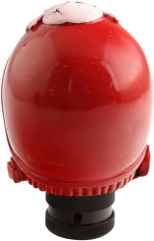 Skull Head Gear Shift Gear Gear Shift مقبض - طراز هيكل عظمي طيار MT Car Gear Stick Head - احصل على معظم عمليات الإرسال التلقائية اليدوية (أحمر) in Kuwait