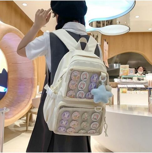 حقيبة Ita لطيفة على ظهره للنساء ، حقيبة Daypack Daypack Kawaii y2k itabag Lolita Bag Bag Bag Bag Bag Daypack Daypack (الأزرق) in Kuwait
