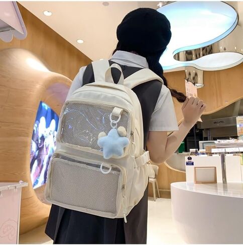 حقيبة Ita لطيفة على ظهره للنساء ، حقيبة Daypack Daypack Kawaii y2k itabag Lolita Bag Bag Bag Bag Bag Daypack Daypack (الأزرق) in Kuwait