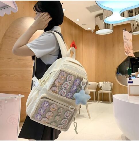 حقيبة Ita لطيفة على ظهره للنساء ، حقيبة Daypack Daypack Kawaii y2k itabag Lolita Bag Bag Bag Bag Bag Daypack Daypack (الأزرق) in Kuwait