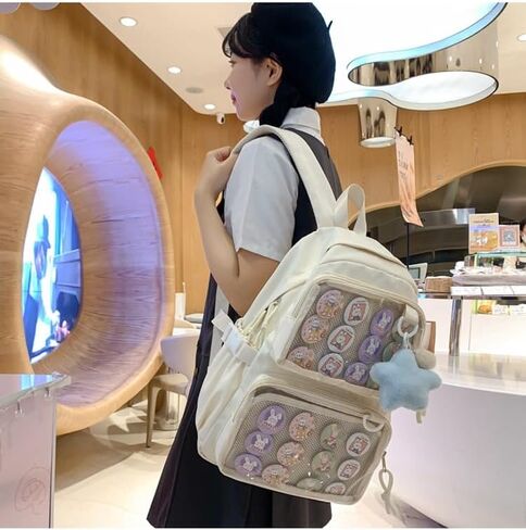 حقيبة Ita لطيفة على ظهره للنساء ، حقيبة Daypack Daypack Kawaii y2k itabag Lolita Bag Bag Bag Bag Bag Daypack Daypack (الأزرق) in Kuwait