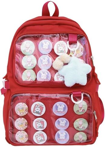 حقيبة Ita لطيفة على ظهره للنساء ، حقيبة Daypack Daypack Kawaii y2k itabag Lolita Bag Bag Bag Bag Bag Daypack Daypack (الأزرق) in Kuwait