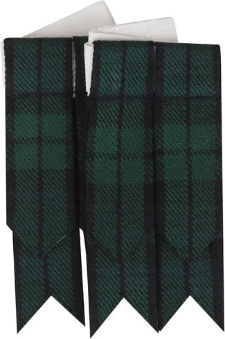 Scottish Traditional Kilt Hose Flashes - Men's Tartan Kilt Socks Flashes with Heavy Buckle Adjusters in Saudi Arabia