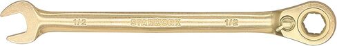 6-Point SAE 15° Offset GPlating™ Reversible, Non-Slip, Long Pattern, Ratcheting Combination Wrench 1/2" in Kuwait