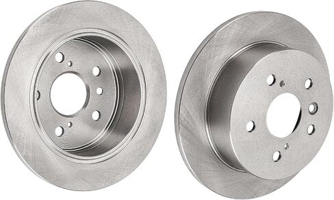 PHILTOP 10.58 inch（268.9 mm） Rear Solid Disc Brake Rotors Compatible with Toyota Solara 2004-2008, 2-PC Set replace # 31322 in Saudi Arabia