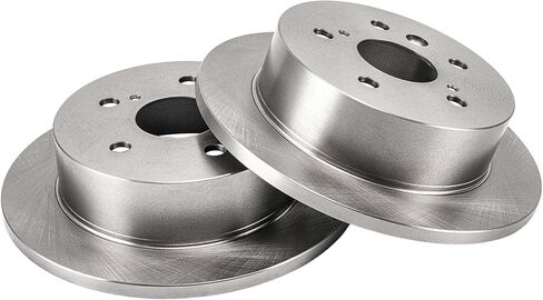 PHILTOP 10.58 inch（268.9 mm） Rear Solid Disc Brake Rotors Compatible with Toyota Solara 2004-2008, 2-PC Set replace # 31322 in Saudi Arabia