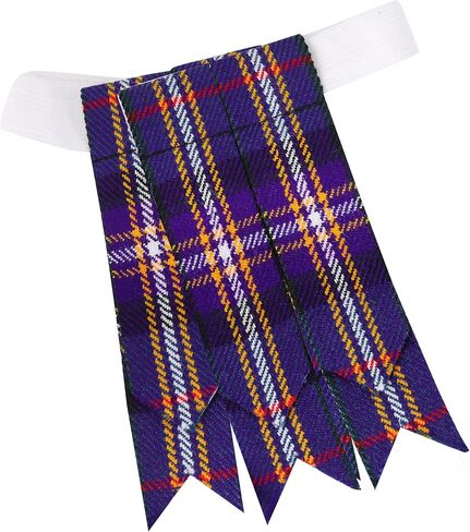 Scottish Traditional Kilt Hose Flashes - Men's Tartan Kilt Socks Flashes with Heavy Buckle Adjusters in Saudi Arabia