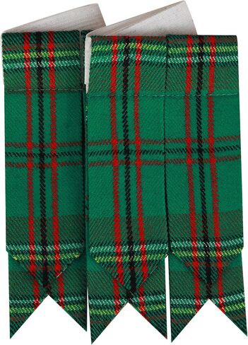 Scottish Traditional Kilt Hose Flashes - Men's Tartan Kilt Socks Flashes with Heavy Buckle Adjusters in Saudi Arabia