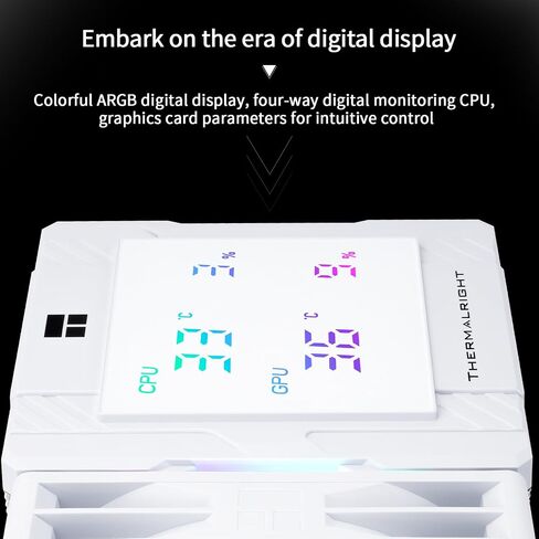 Thermalright Peerless Assassin 120 Digital Argb Black CPU CONER ، أبراج مزدوجة وتبريد معجبين مزدوج ، مبرد الهواء CPU ، غطاء شاشة رقمية ، لـ AM4/AM5 ، Intel LGA1851/1700/115X/1200 in Kuwait