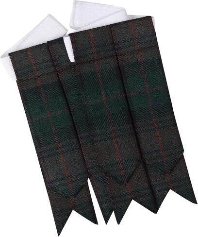 Scottish Traditional Kilt Hose Flashes - Men's Tartan Kilt Socks Flashes with Heavy Buckle Adjusters in Saudi Arabia