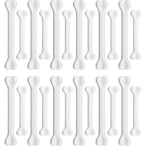 MEETOOT 24-Piece White Mini Plastic Bone Human Skeleton Costume Bones for Halloween Party Props and Cosplay Accessories in Kuwait