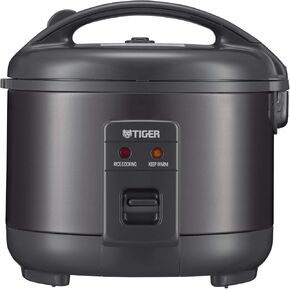 Tiger JNP-S18U-KY 10 كوب من طنانة الأرز الأبيض مع وعاء داخلي غير لاصقة ، وسلك الطاقة القابل للسحب ، والحفاظ على الدفء حتى 12 ساعة (أسود من Obsidian) in Kuwait