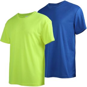 Leehanton Mens Athletic Thirts غير رسمية قصيرة الأكمام الجافة الجافة الجافة الرياضية الجري Tees 2 حزمة in Kuwait