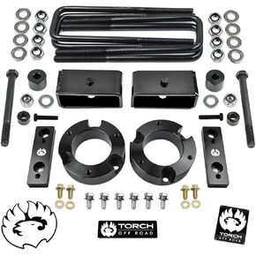 TORCH 3" Full Lift Kit for 2005-2023 Toyota Tacoma 4X4 4WD TRD SR5 w Differential Drop and Sway Bar Relocation Kit - 6 Lug Models ONLY in Saudi Arabia