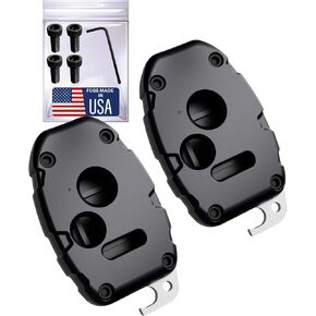 2 Pack USA-Made Honda Key Fob Shell | Crack-Resistant & Durable | Seamless Fit | Enhanced Longevity & Functionality | Integrated Bottle Opener | Easy DIY Installation (Black, 4 Button) in Kuwait