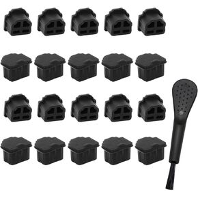 10pcs Mini HDMI مضاد الغبار غطاء غطاء المقابس HDMI المنفذ الإناث غطاء محامي السيليكون الناعم للتلفزيون ، وأجهزة الكمبيوتر مع فرشاة التنظيف in Kuwait