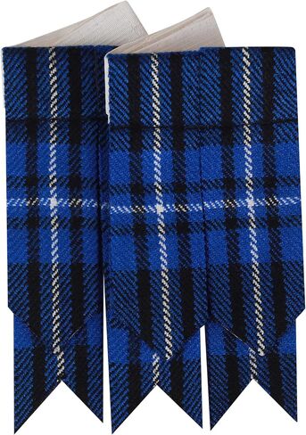 Scottish Traditional Kilt Hose Flashes - Men's Tartan Kilt Socks Flashes with Heavy Buckle Adjusters in Saudi Arabia